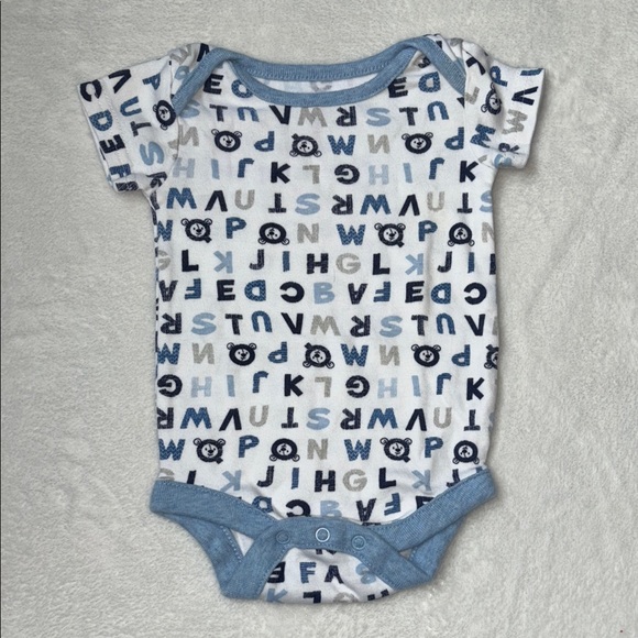 George Alphabet Print Baby Onesie and Pants Set - Picture 3 of 6